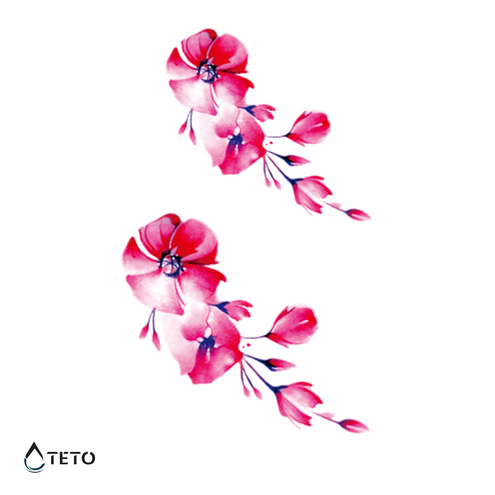 Cvetoče rože - Set - TETO Začasne Tetovaže