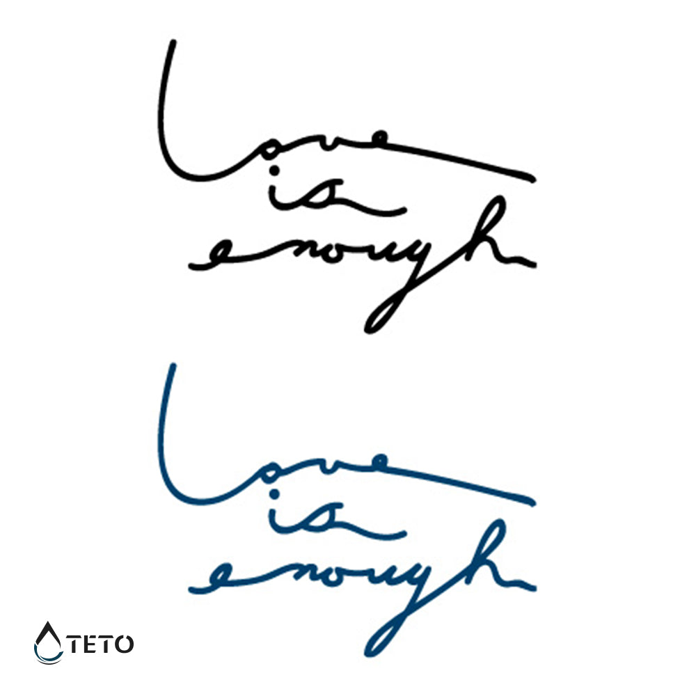 Ljubezen je dovolj – Set - TETO Začasne Tetovaže