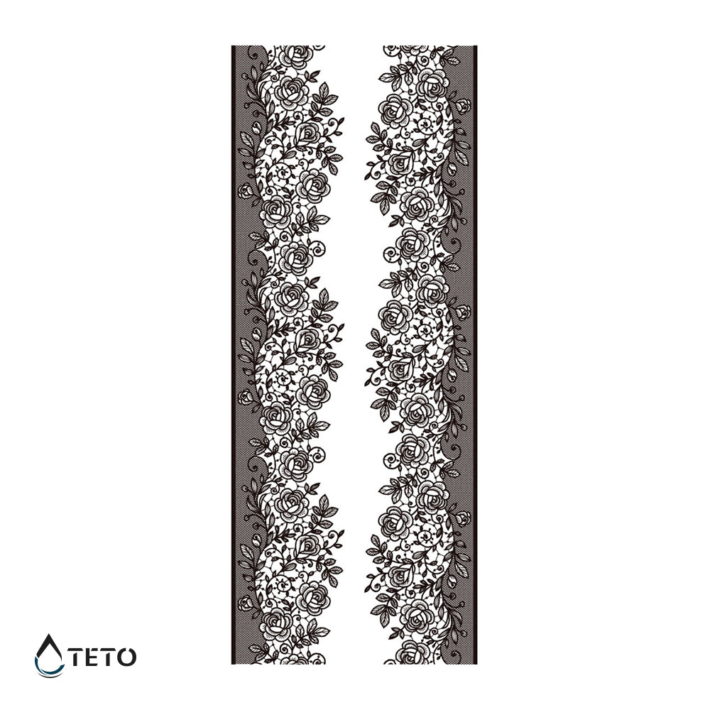 Čipkasti pas za podvezice - Set – Tip D - TETO Začasne Tetovaže