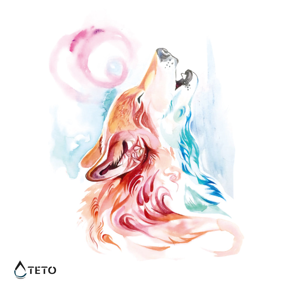 Pisani volk - TETO Začasne Tetovaže