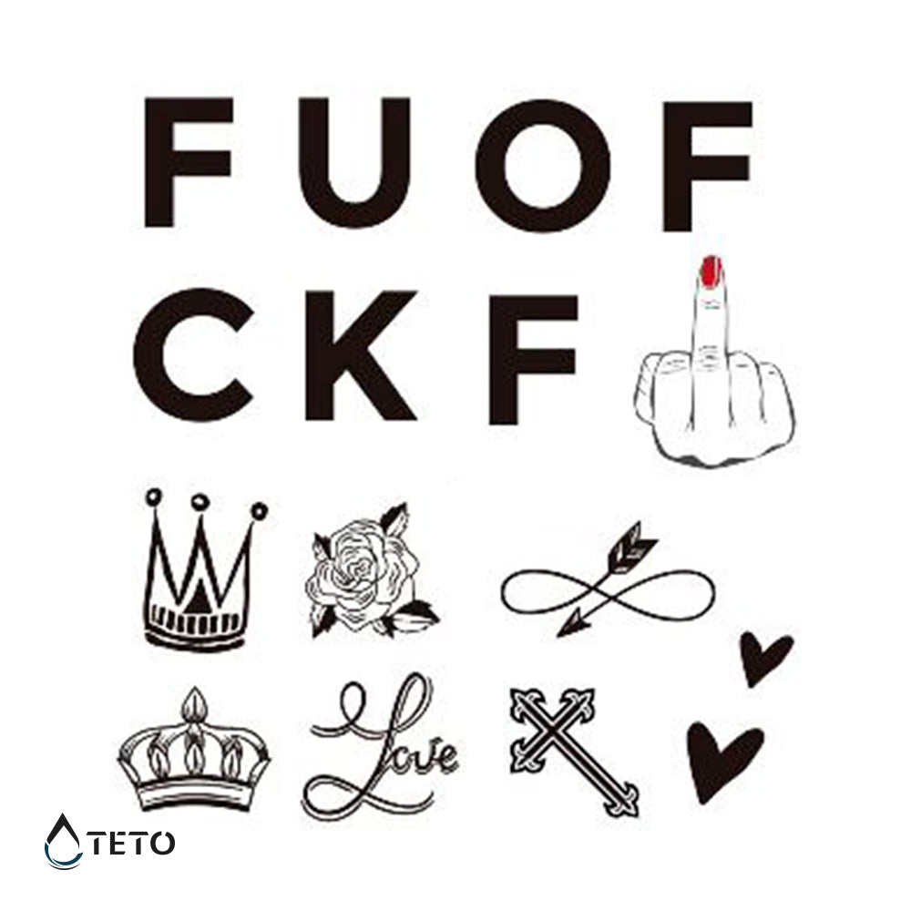 Jebi se – Set - TETO Začasne Tetovaže