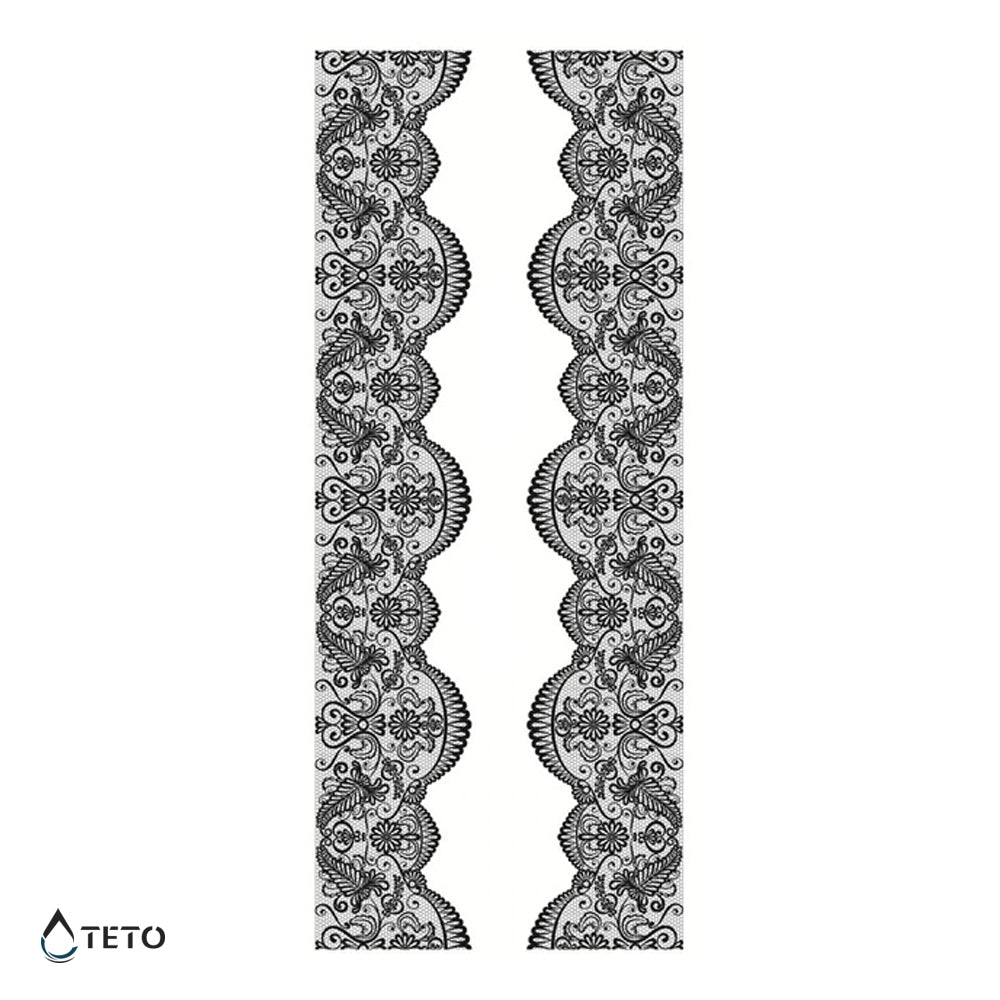 Čipkasti pas za podvezice - Set – Tip C - TETO Začasne Tetovaže