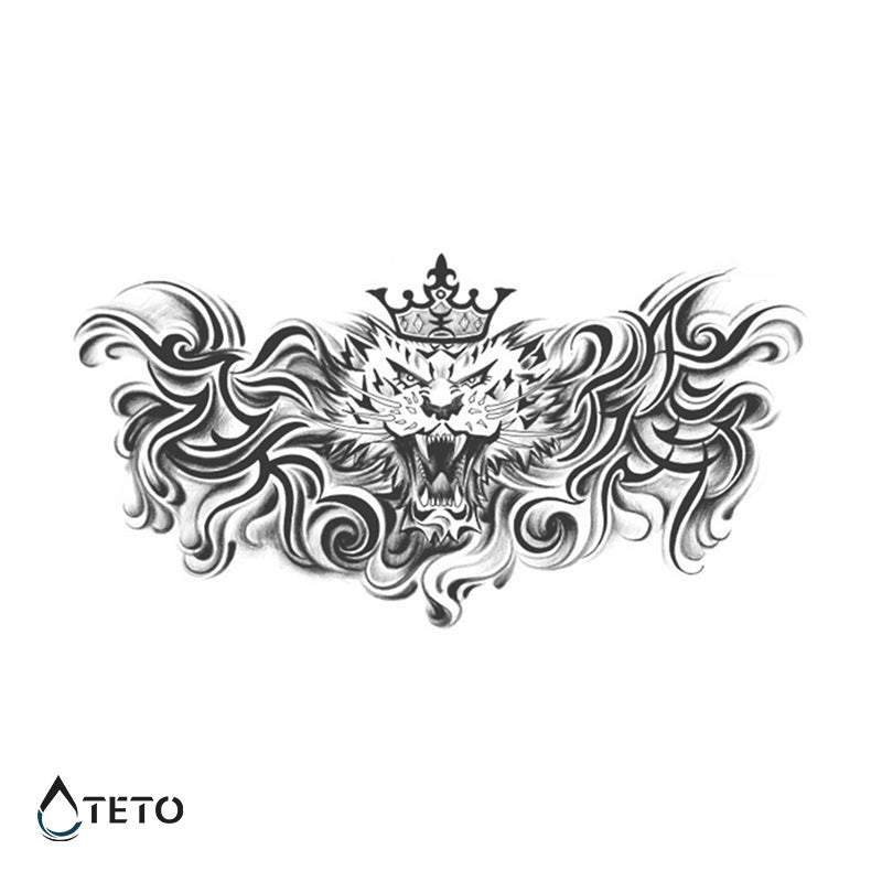 Kralj džungle – Poltrajne - TETO Začasne Tetovaže