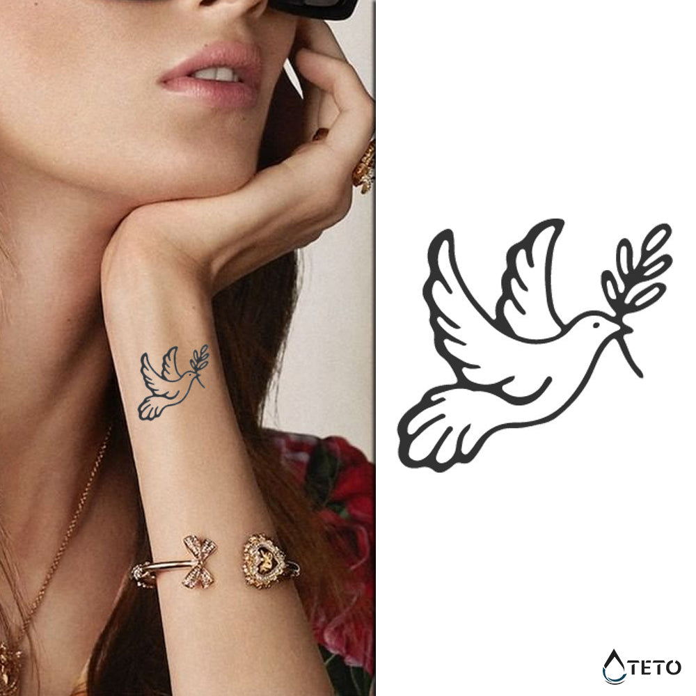 Golob miru – Poltrajne - TETO Začasne Tetovaže