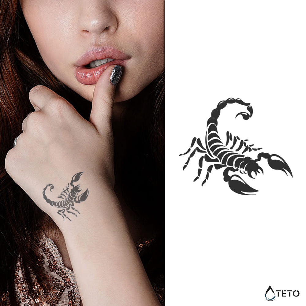 Škorpijon – Poltrajne - TETO Začasne Tetovaže