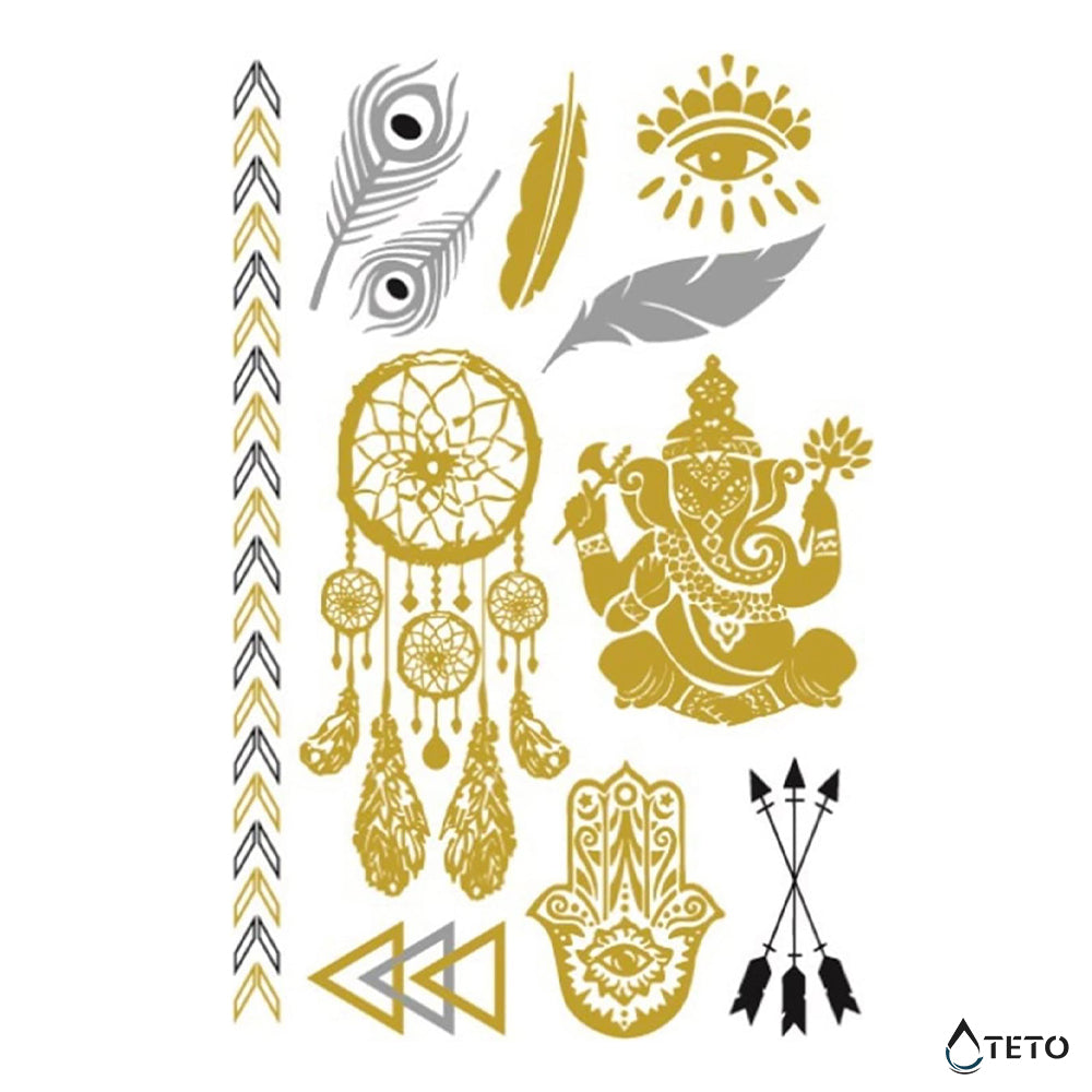 Zapestnica in motivi - Set – Tip G - TETO Začasne Tetovaže
