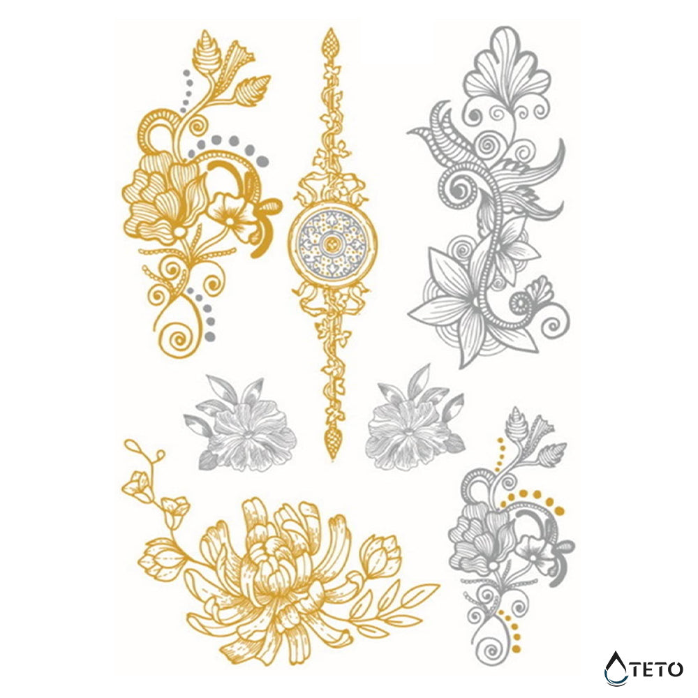 Orientalske rože - Set - TETO Začasne Tetovaže