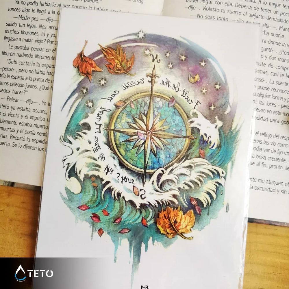 Jesenski kompas - TETO Začasne Tetovaže