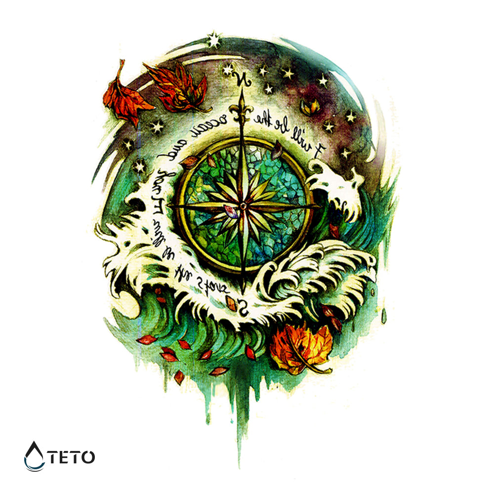 Jesenski kompas - TETO Začasne Tetovaže