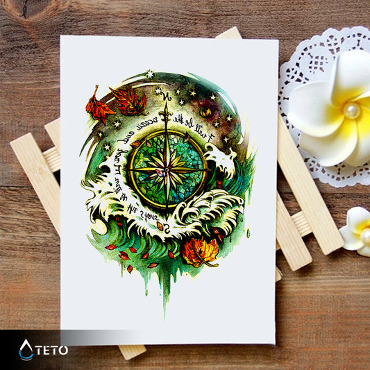 Jesenski kompas - TETO Začasne Tetovaže