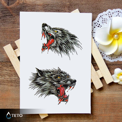 Pobesneli volkovi - Set - TETO Začasne Tetovaže