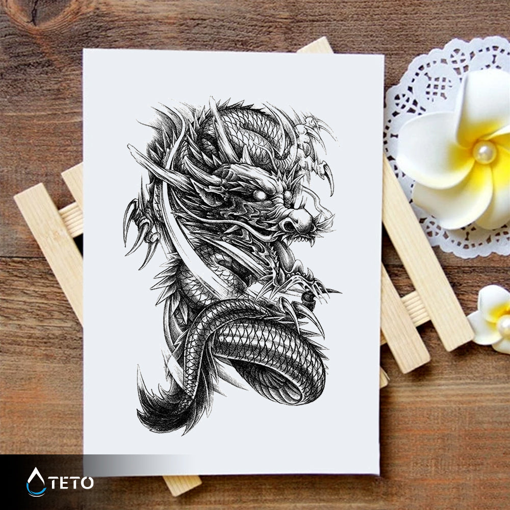 Zmaj - TETO Začasne Tetovaže