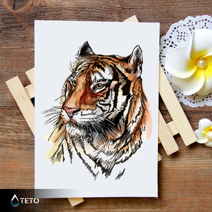 Narisan tiger - TETO Začasne Tetovaže