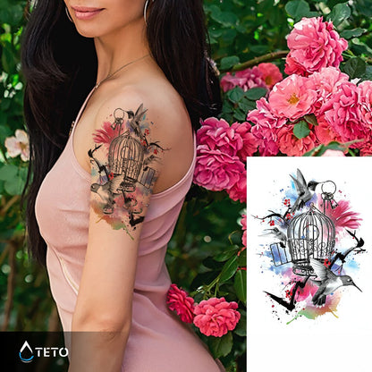Ptice - TETO Začasne Tetovaže
