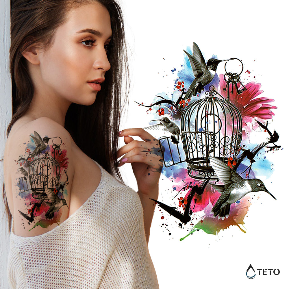 Ptice - TETO Začasne Tetovaže