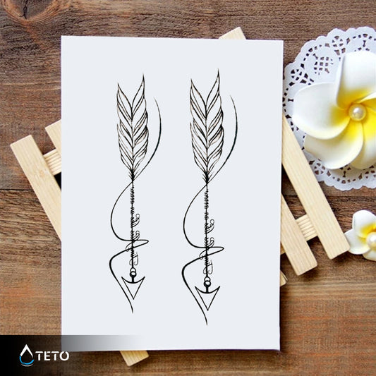 Čas beži kot puščica – Set - TETO Začasne Tetovaže