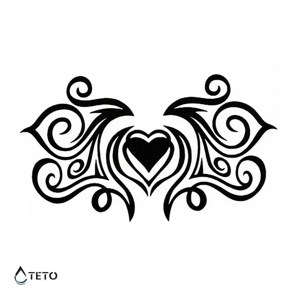 Tribal srce - TETO Začasne Tetovaže