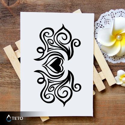 Tribal srce - TETO Začasne Tetovaže