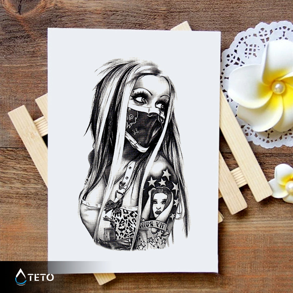 Portret pankerke - TETO Začasne Tetovaže