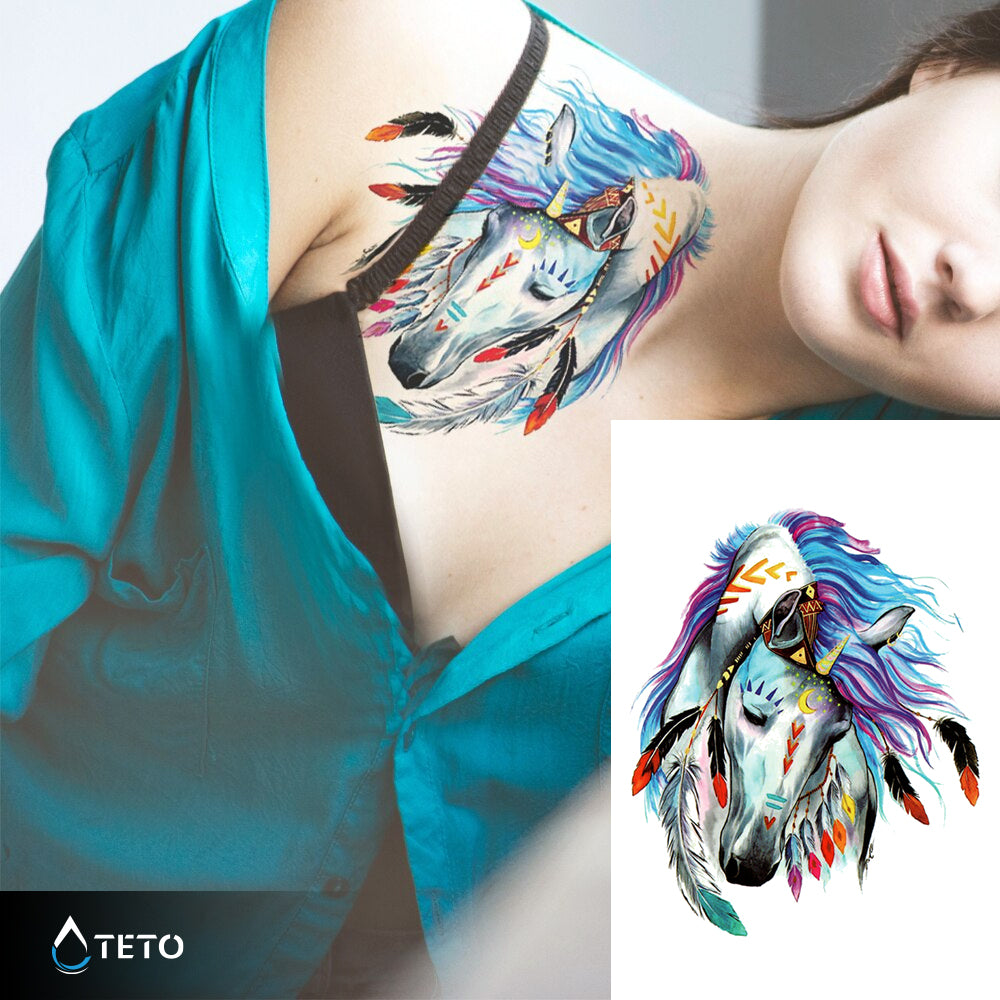 Domači konj - TETO Začasne Tetovaže
