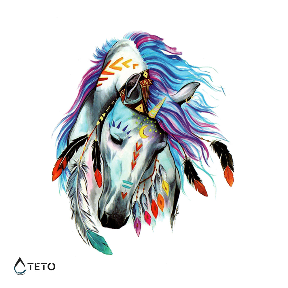 Domači konj - TETO Začasne Tetovaže