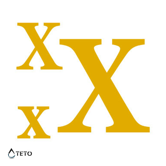 Črka X - Set - TETO Začasne Tetovaže