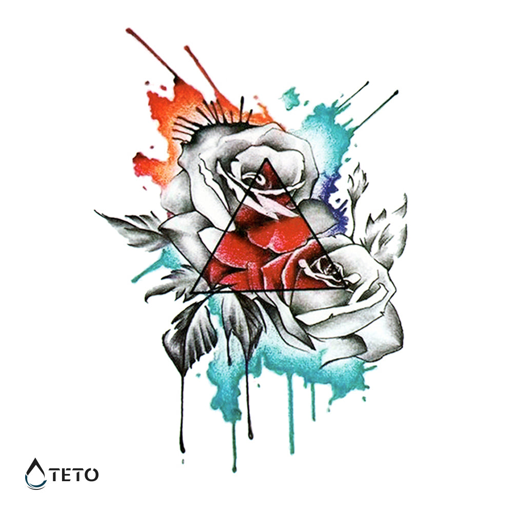 Vrtnica v trikotniku - TETO Začasne Tetovaže