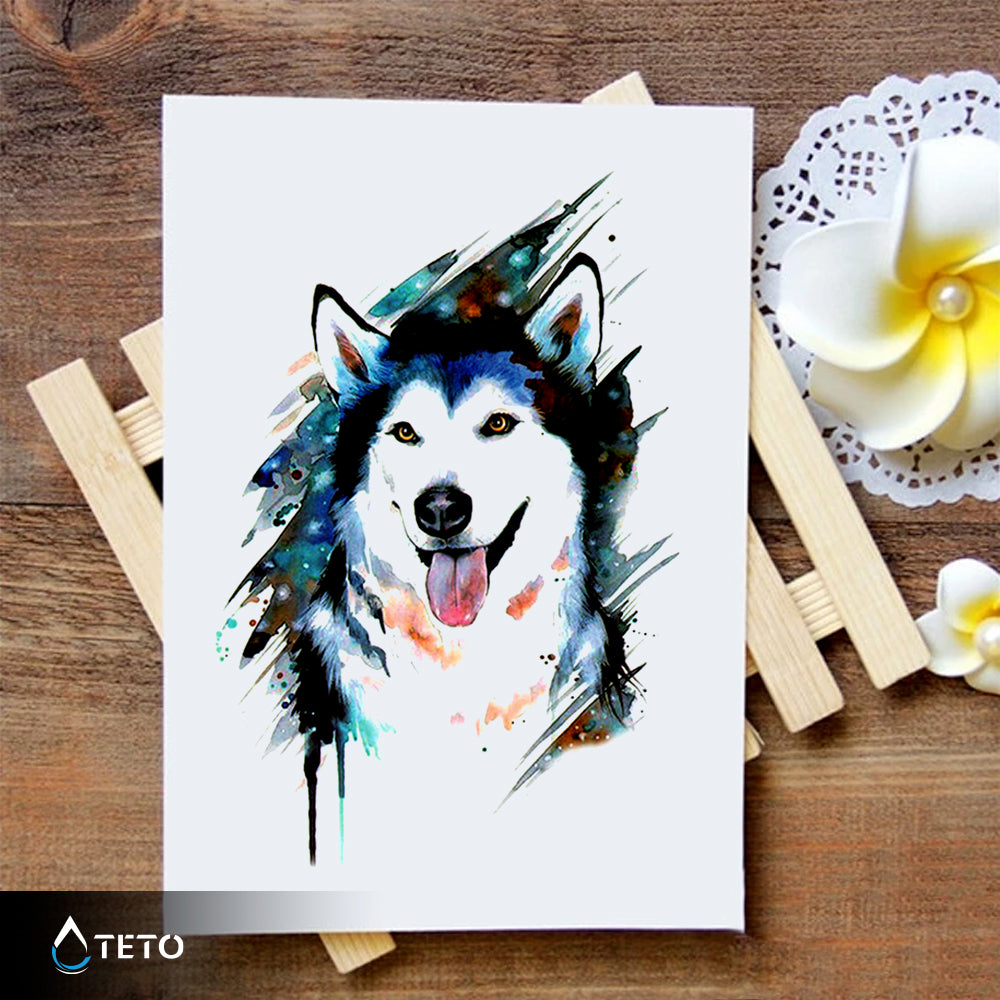 Husky pes - TETO Začasne Tetovaže