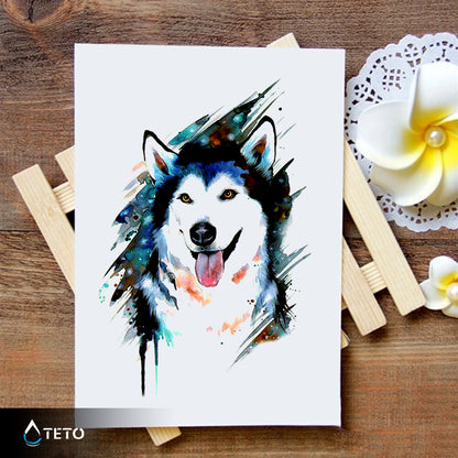 Husky pes - TETO Začasne Tetovaže
