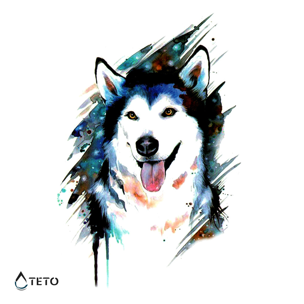 Husky pes - TETO Začasne Tetovaže