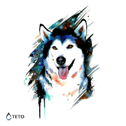 Husky pes - TETO Začasne Tetovaže