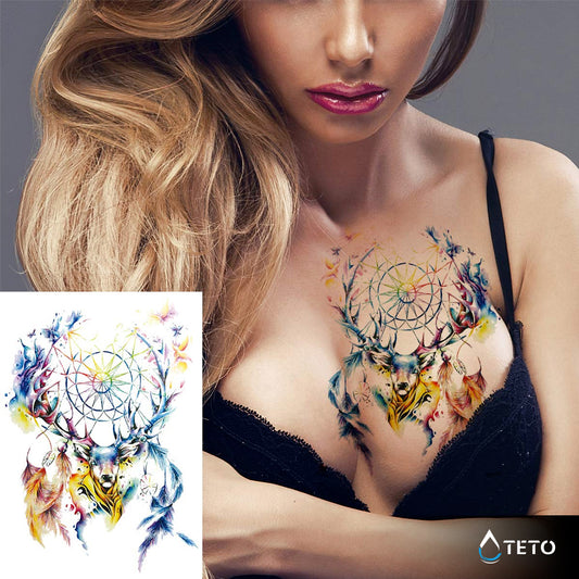 Jelen z lovilcem sanj - TETO Začasne Tetovaže