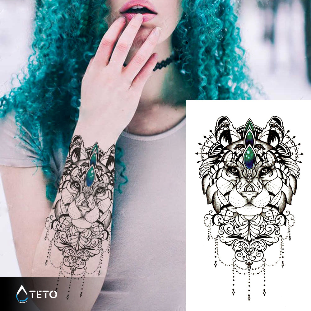 Tiger z okraski - TETO Začasne Tetovaže