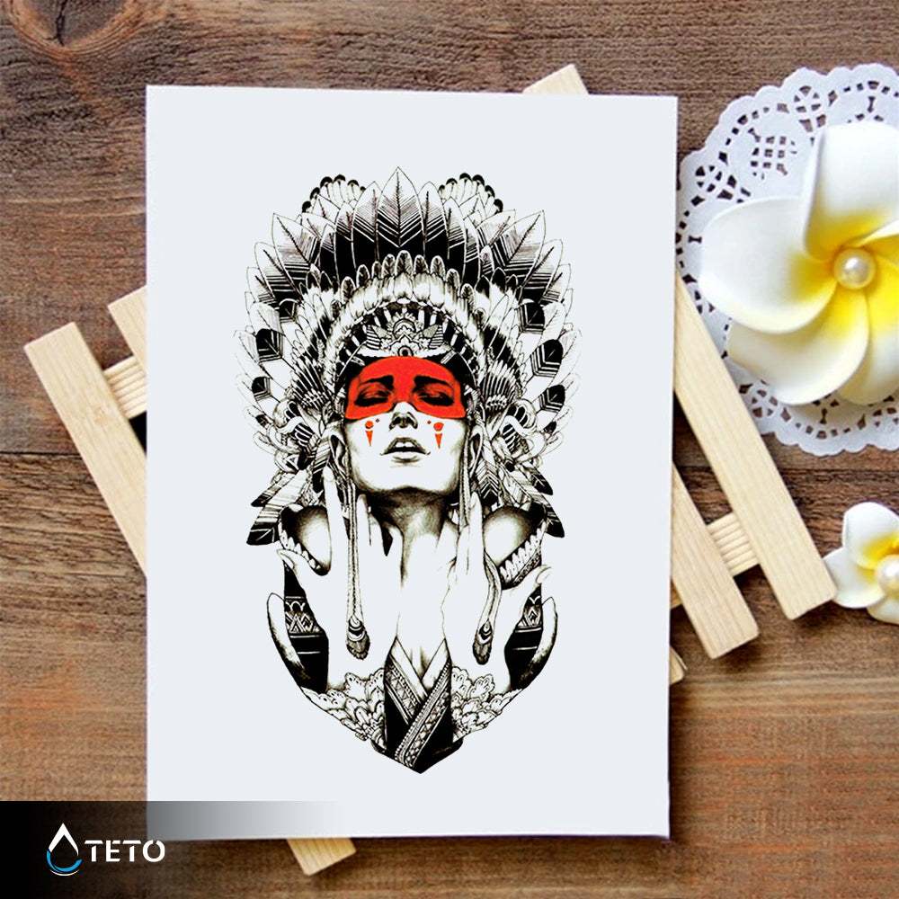 Portret domačinke - TETO Začasne Tetovaže