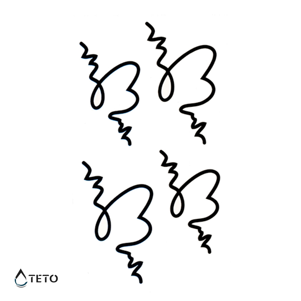 Srčni utripi – Set - TETO Začasne Tetovaže