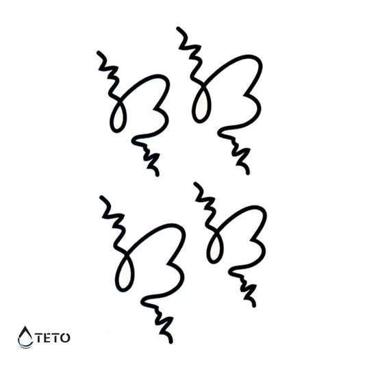 Srčni utripi – Set - TETO Začasne Tetovaže