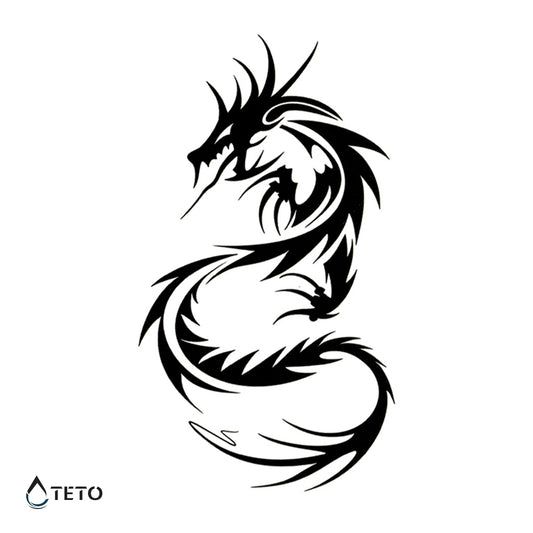 Minimalističen zmaj - TETO Začasne Tetovaže