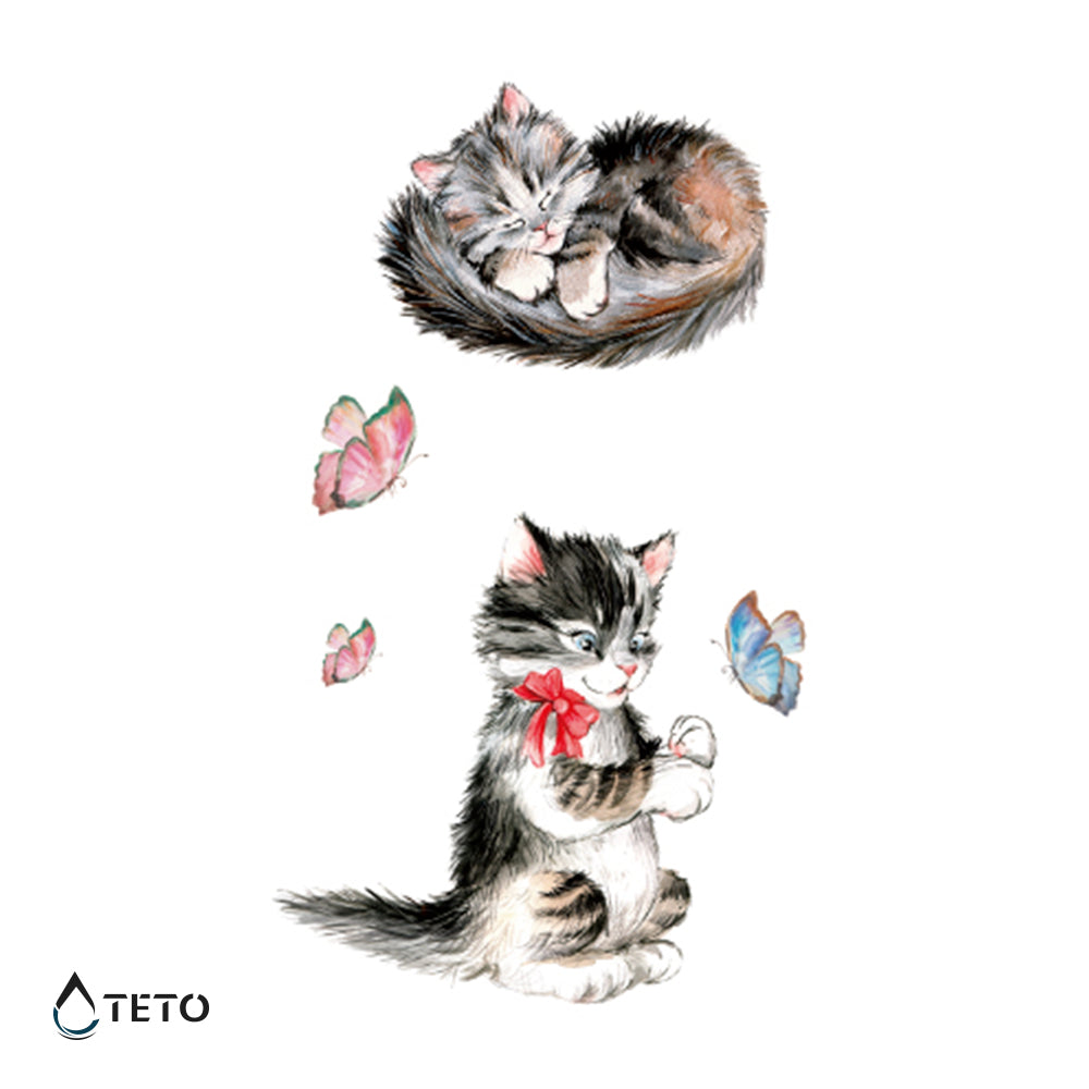 Puhasti mački - Set - TETO Začasne Tetovaže