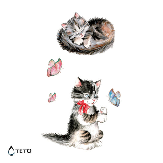 Puhasti mački - Set - TETO Začasne Tetovaže