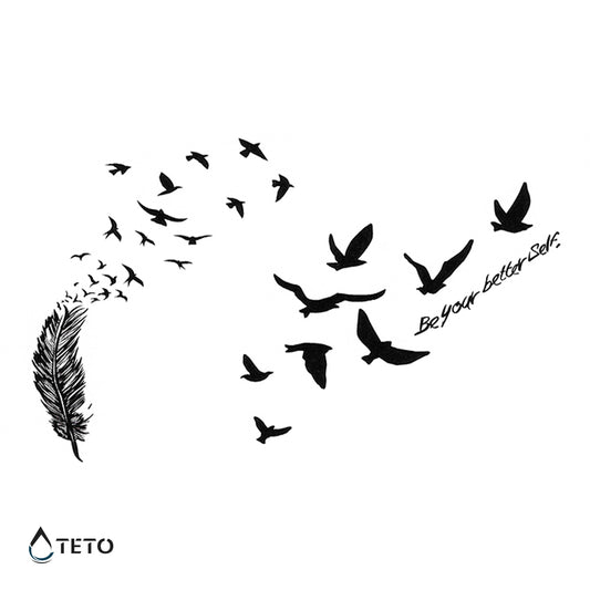 Bodite najboljša različica sebe – Set - TETO Začasne Tetovaže