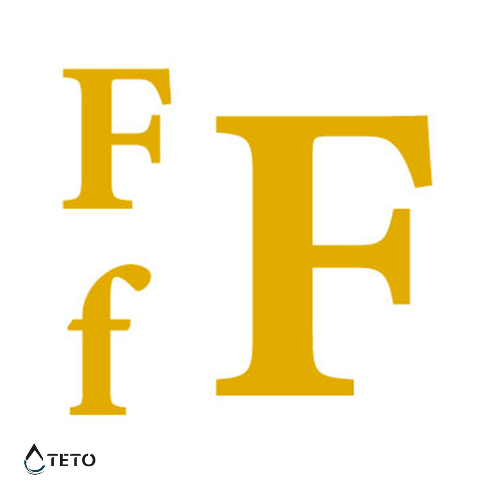 Črka F - Set - TETO Začasne Tetovaže
