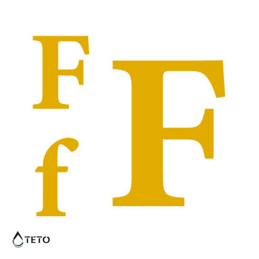 Črka F - Set - TETO Začasne Tetovaže