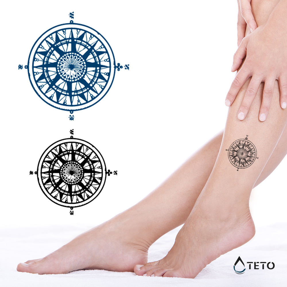 Dvobarvni kompasi - Set - TETO Začasne Tetovaže