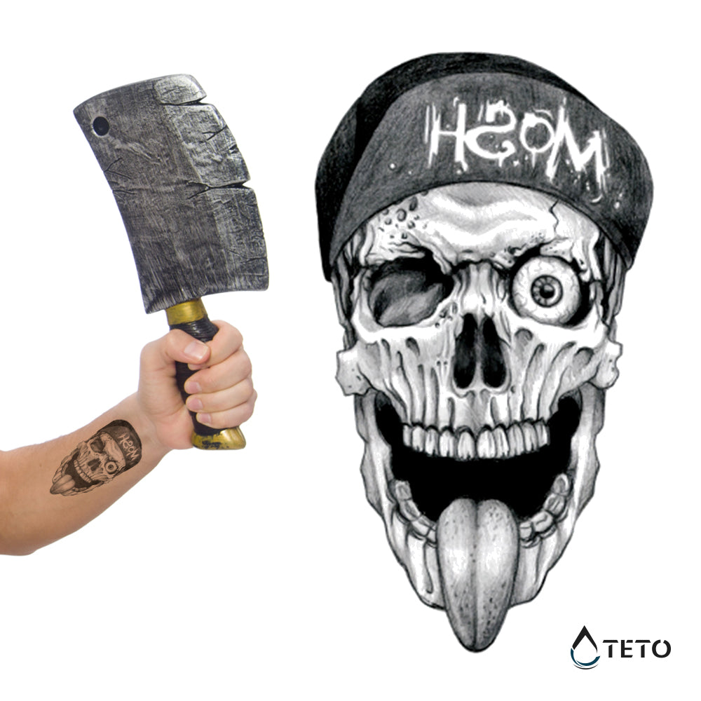 Kul lobanja - TETO Začasne Tetovaže