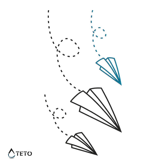 Papirnata letala - Set - TETO Začasne Tetovaže