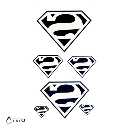 Superman - Set - TETO Začasne Tetovaže