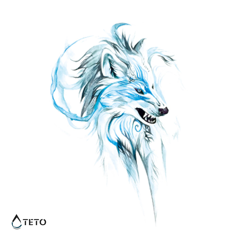 Beli volk - TETO Začasne Tetovaže