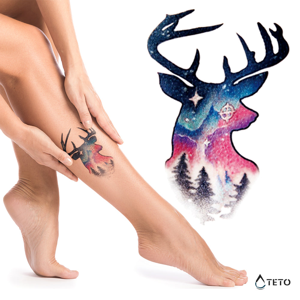 Nočni jelen - TETO Začasne Tetovaže