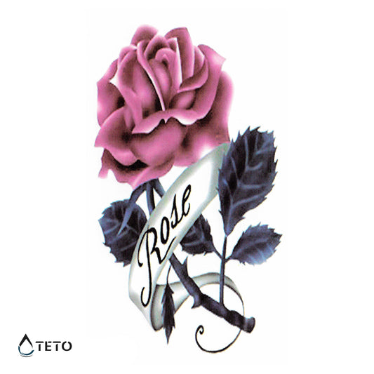 Rožnata vrtnica - TETO Začasne Tetovaže