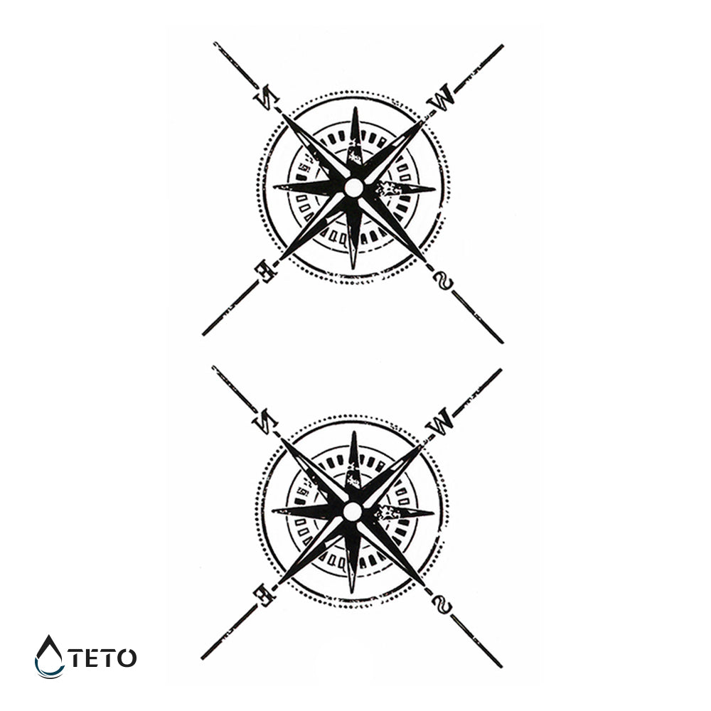 Smerni kompasi - Set - TETO Začasne Tetovaže